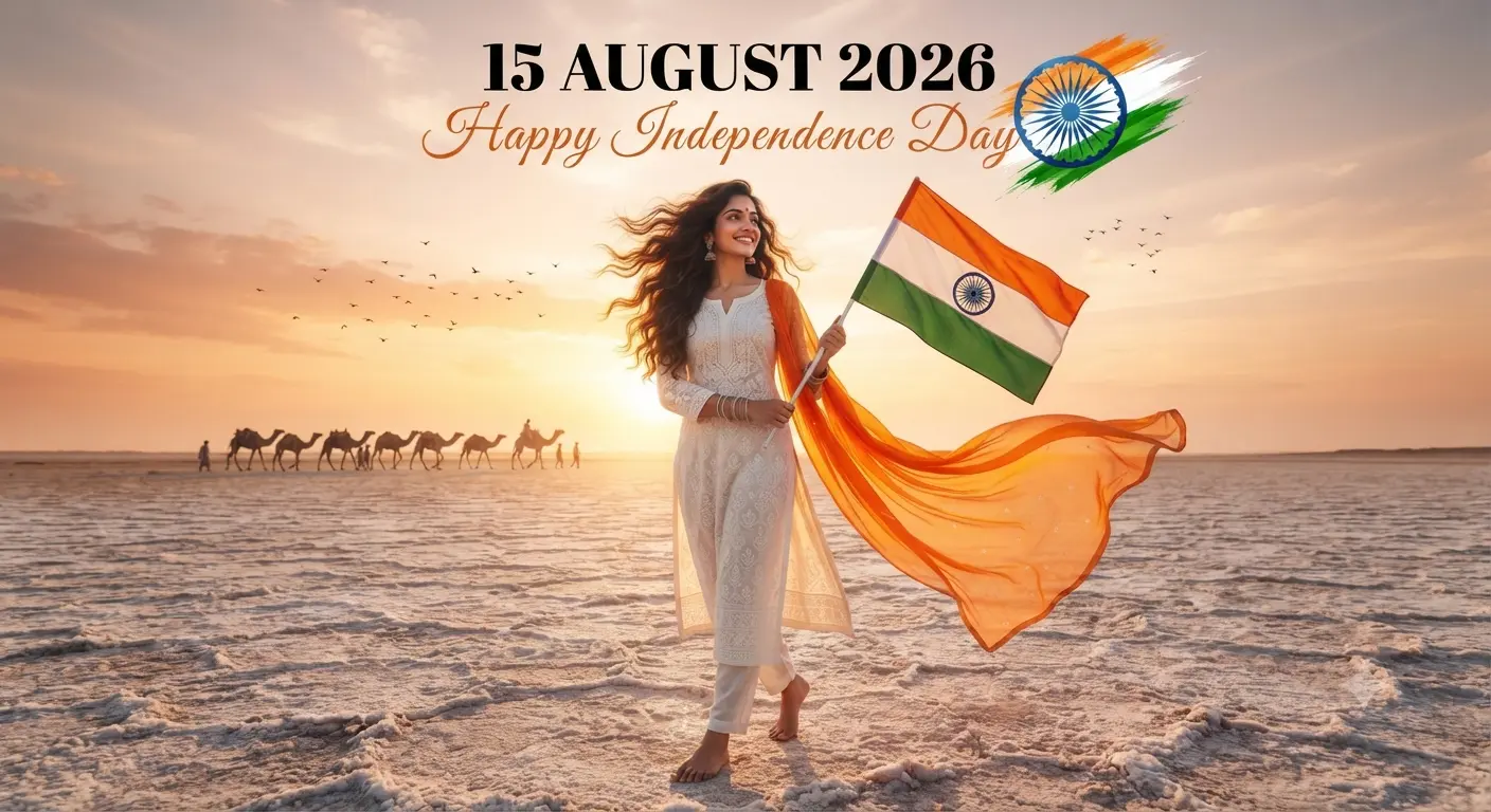 cinematic 3D digital Indian Independence Day